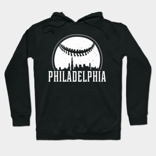 Philadelphia Cityscape Baseball Hoodie